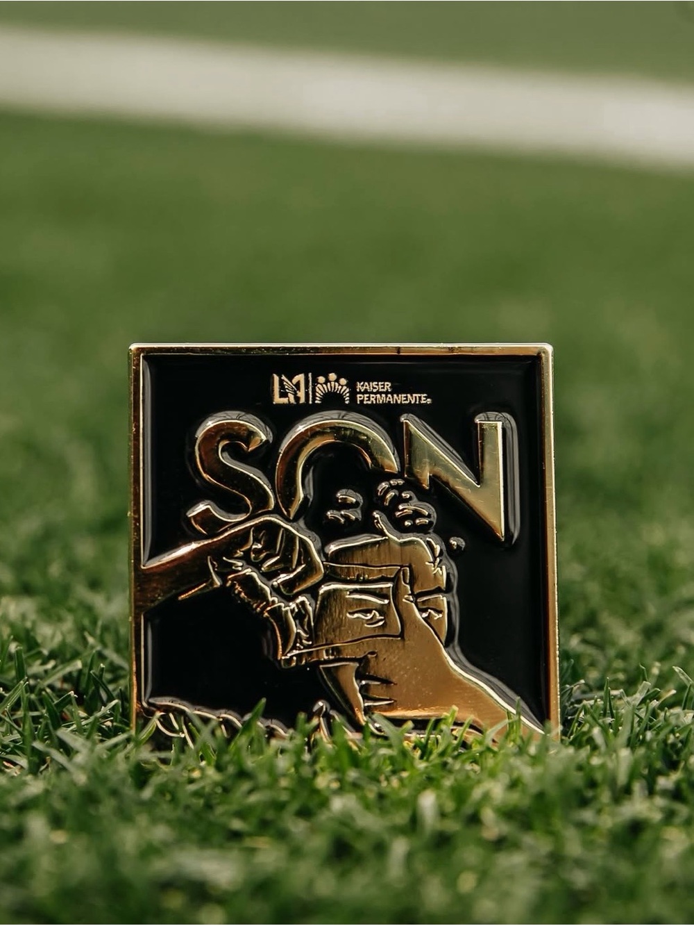 LAFC Son Heung-Min Gold & Black Pin